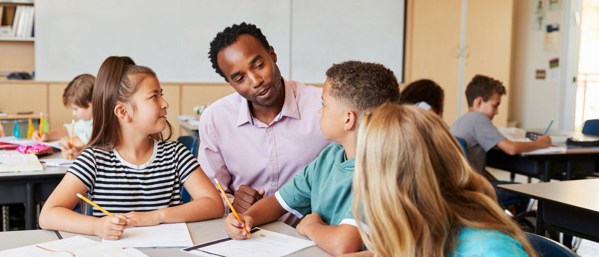 teacher and students