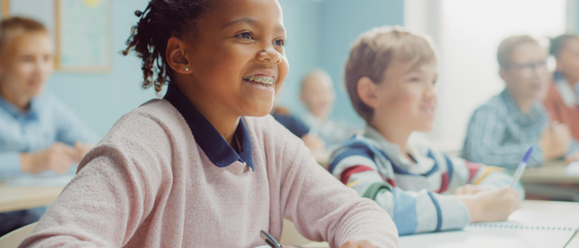 kids in class